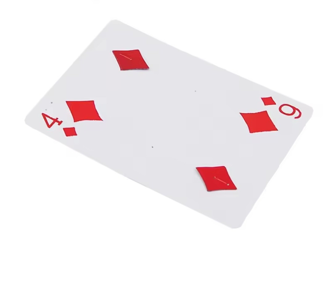 Magic Trick "Card Change" 4 To 6 Diamonds Metamorphosis T5