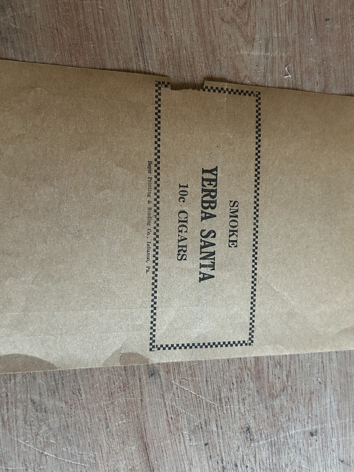 1935 Tobacco Cigar Invoice Billhead JC Hauer's Sons Hotel Weimer Vtg Rough Poor