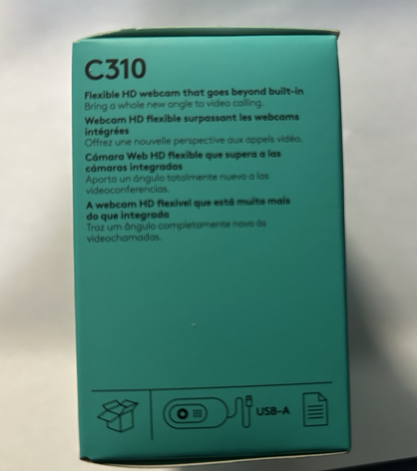 Logitech C310 HD Webcam - Black