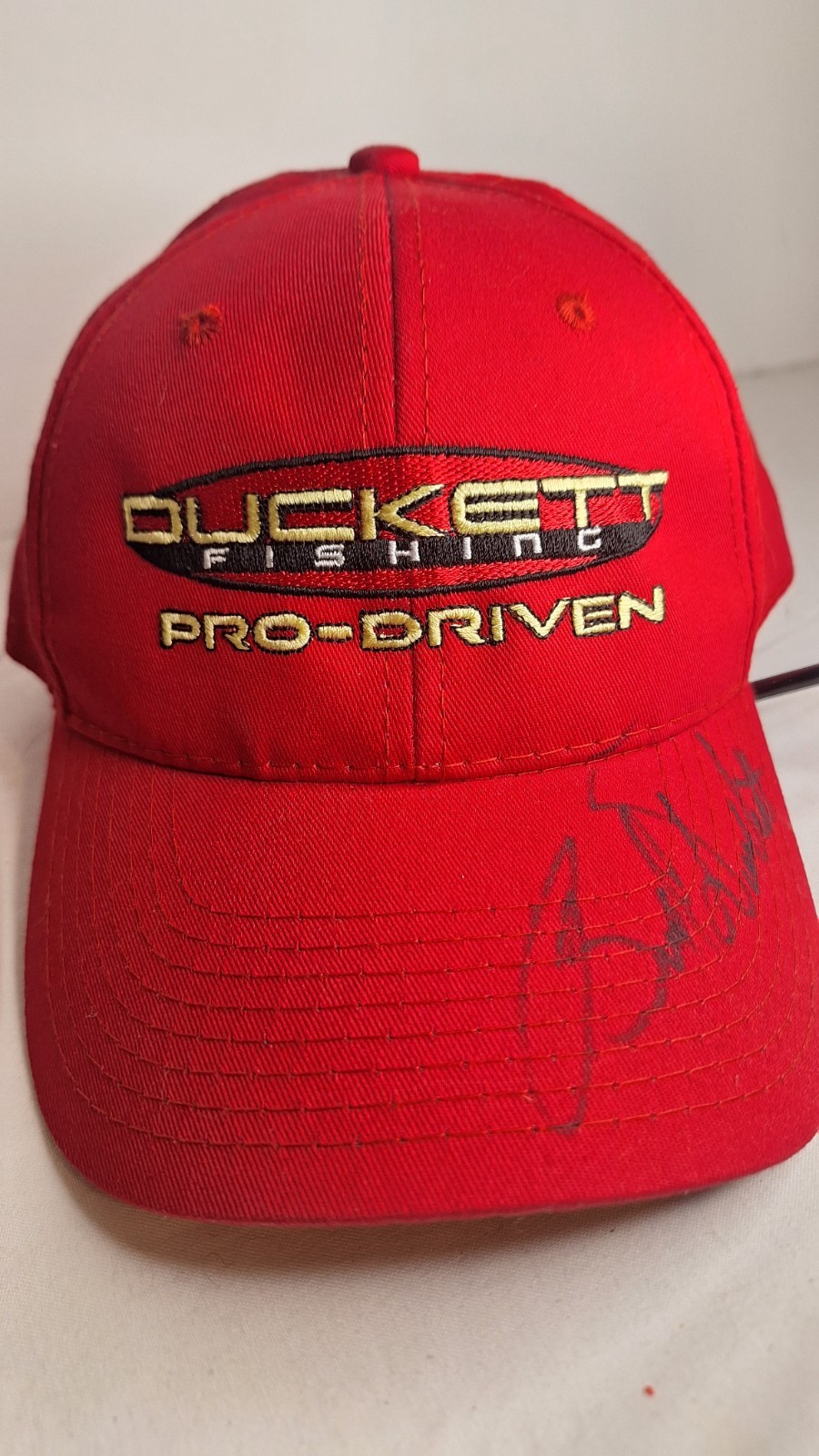 Duckett Fishing Pro Driven Signed Hat Autographed Boyd Duckett
