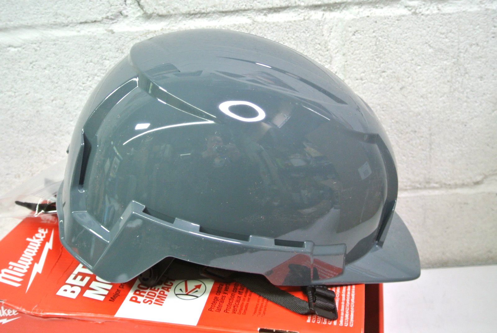 For Milwaukee 48-73-1337 Gray BOLT Front Brim Helmet - Type 2, Class E