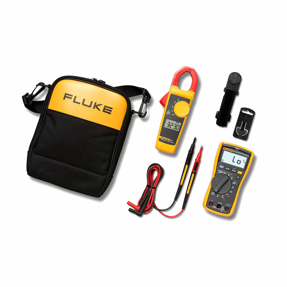 Fluke 117/323KIT Electrician's Multimeter & True RMS Clamp Meter Combo Kit