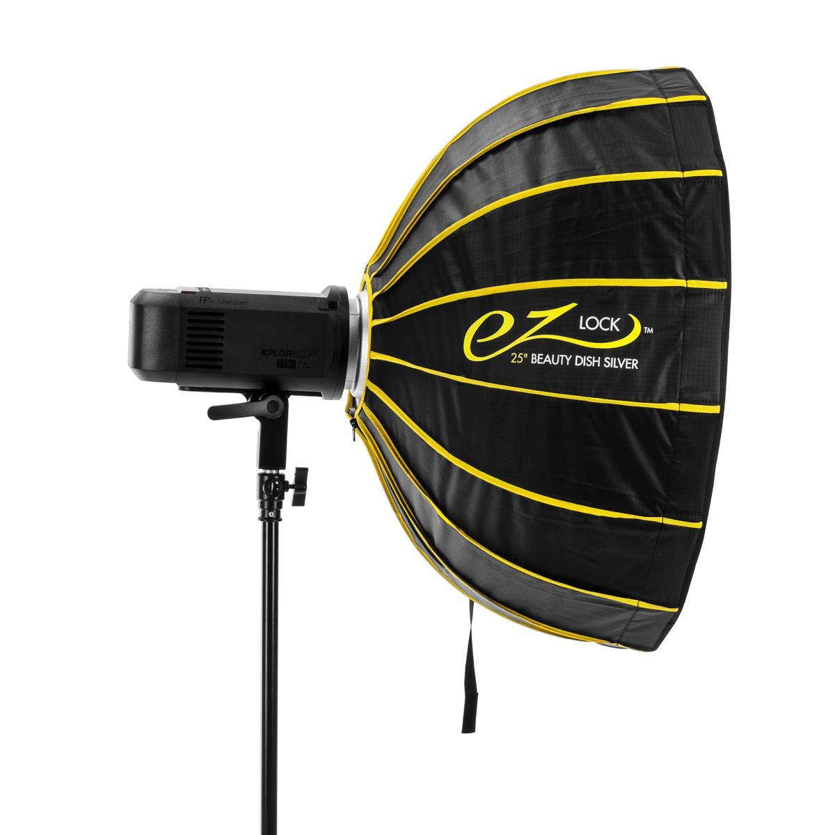 Glow EZ Lock Collapsible Silver Beauty Dish (25") #EZ-BD-25S