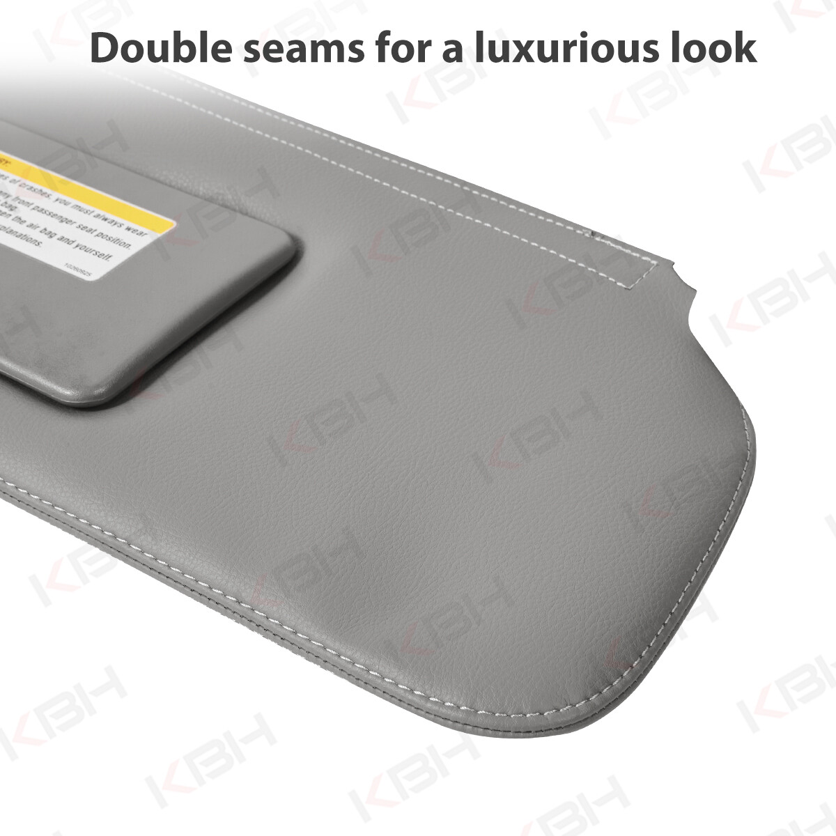 2pcs Fits 1995-1999 Tahoe Suburban Yukon Sun Visor Leather Cover Trim Gray KBH