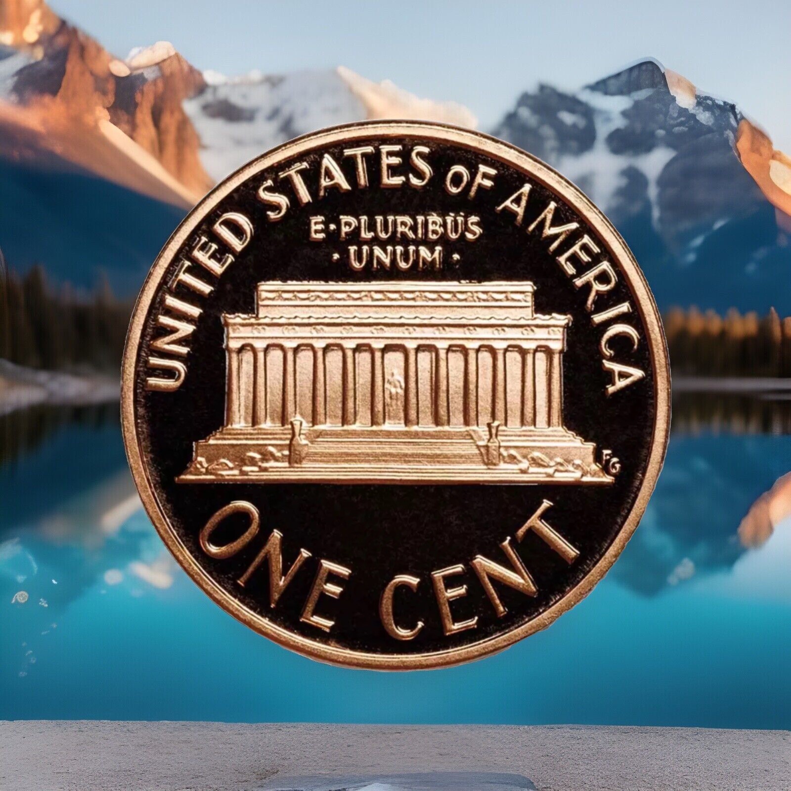 1998-S Red Deep Cameo Proof Lincoln Memorial Cent FREE SHIPPING 2497