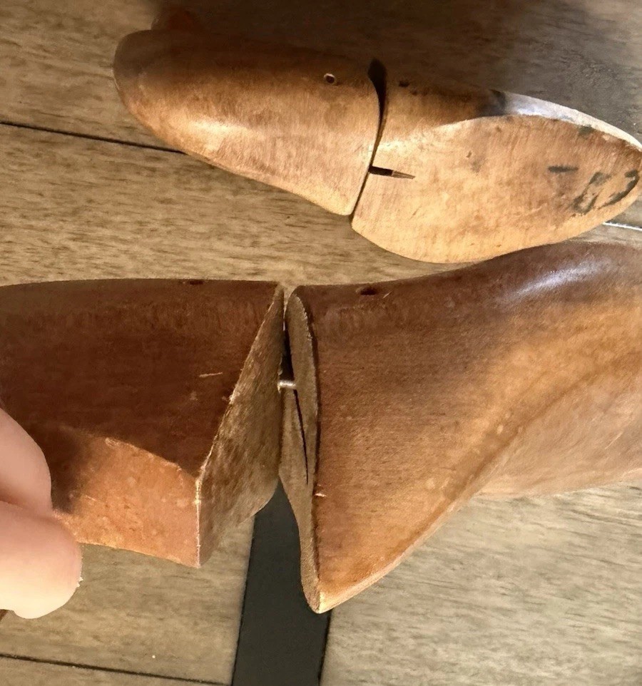 Vintage wooden shoe trees or stretchers