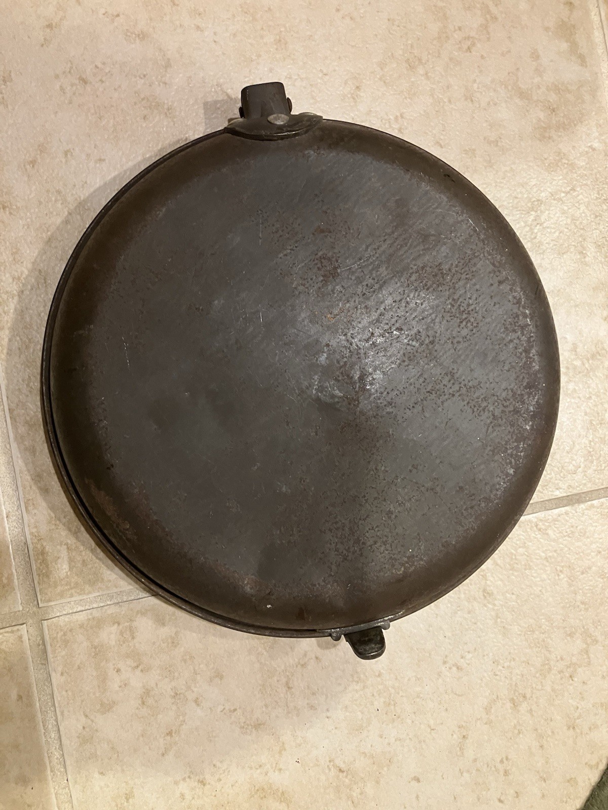 Original Spanish-American War Tin Round Mess Kit US Army