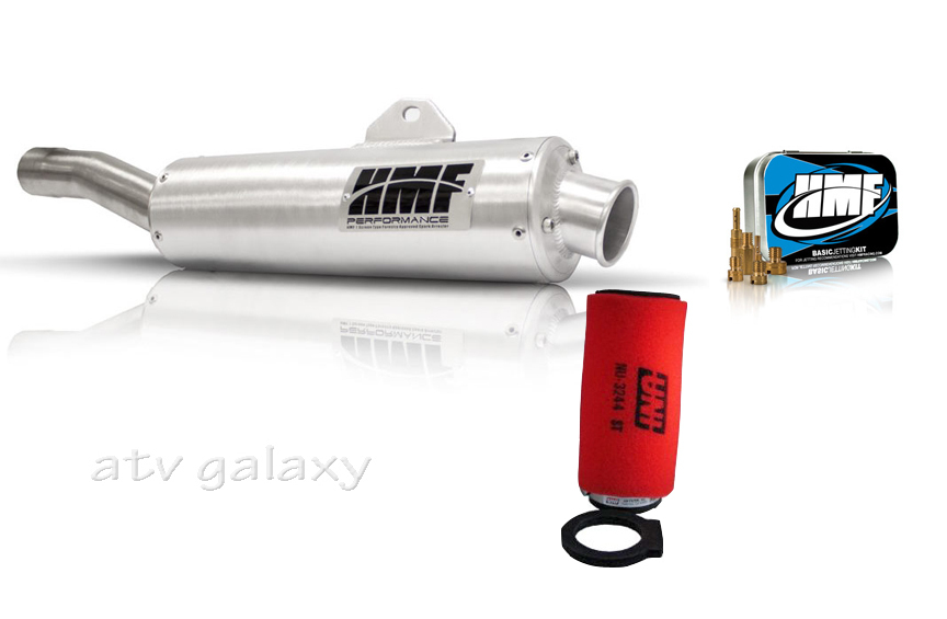 HMF Performance Slip On Exhaust + Jet Kit + Uni Filter Yamaha Grizzly 660 02-08