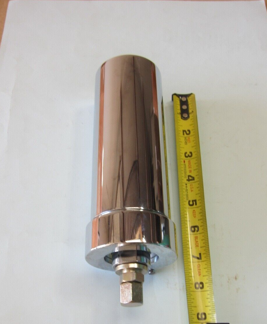 Lowrider Hydraulics accumulator, boss 8 port, pre-charged & adapters, all chrome