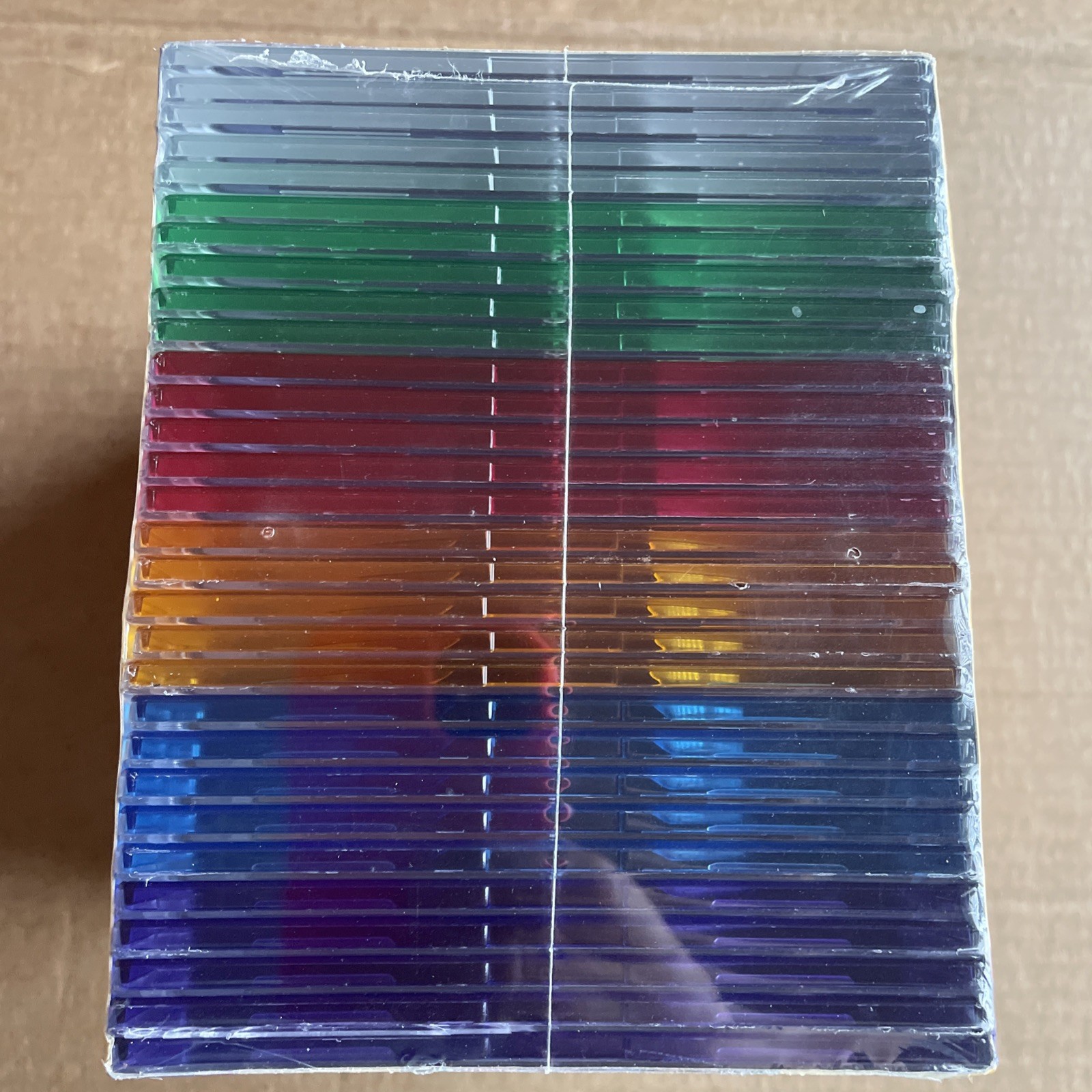 NEW High Quality Memorex 30-pack Slim CD Jewel Case (5.2mm)-5 Colors, FREE SHIP