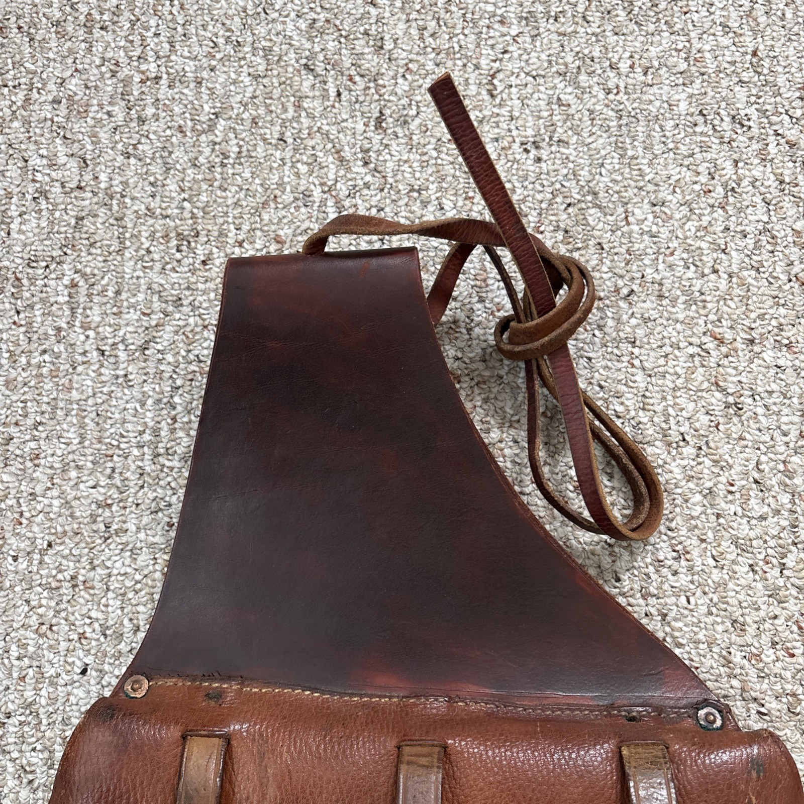 US Cavalry Saddle Bags WWI Antique Leather US Military Saddle Bags Army