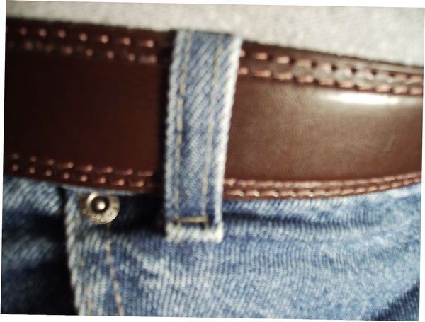 Men's Suspenders with Rubber Pads Attach To Belt, Holds Pants Up, Out of Sight