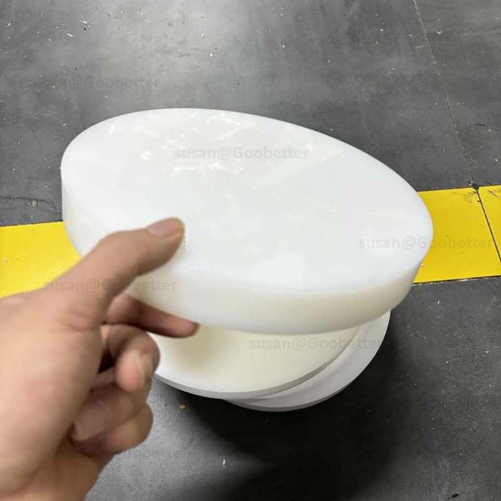 Circles Cut Disc Circles Round White PP Plastic Custom Sizes Available 20-350mm