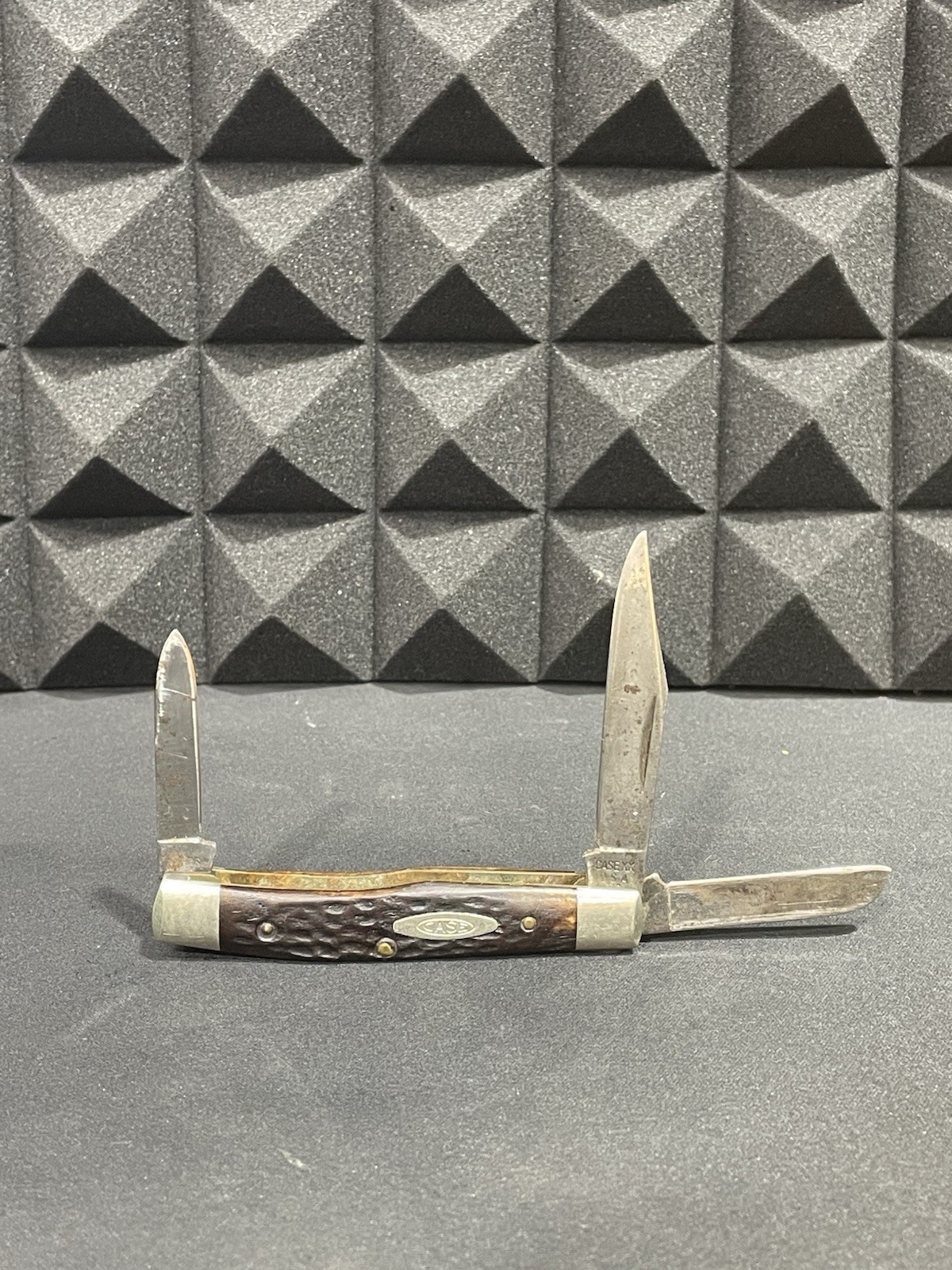 Vintage Case XX 6332 Stockman Pocket Knife Bone Handle 2 Dot 1978