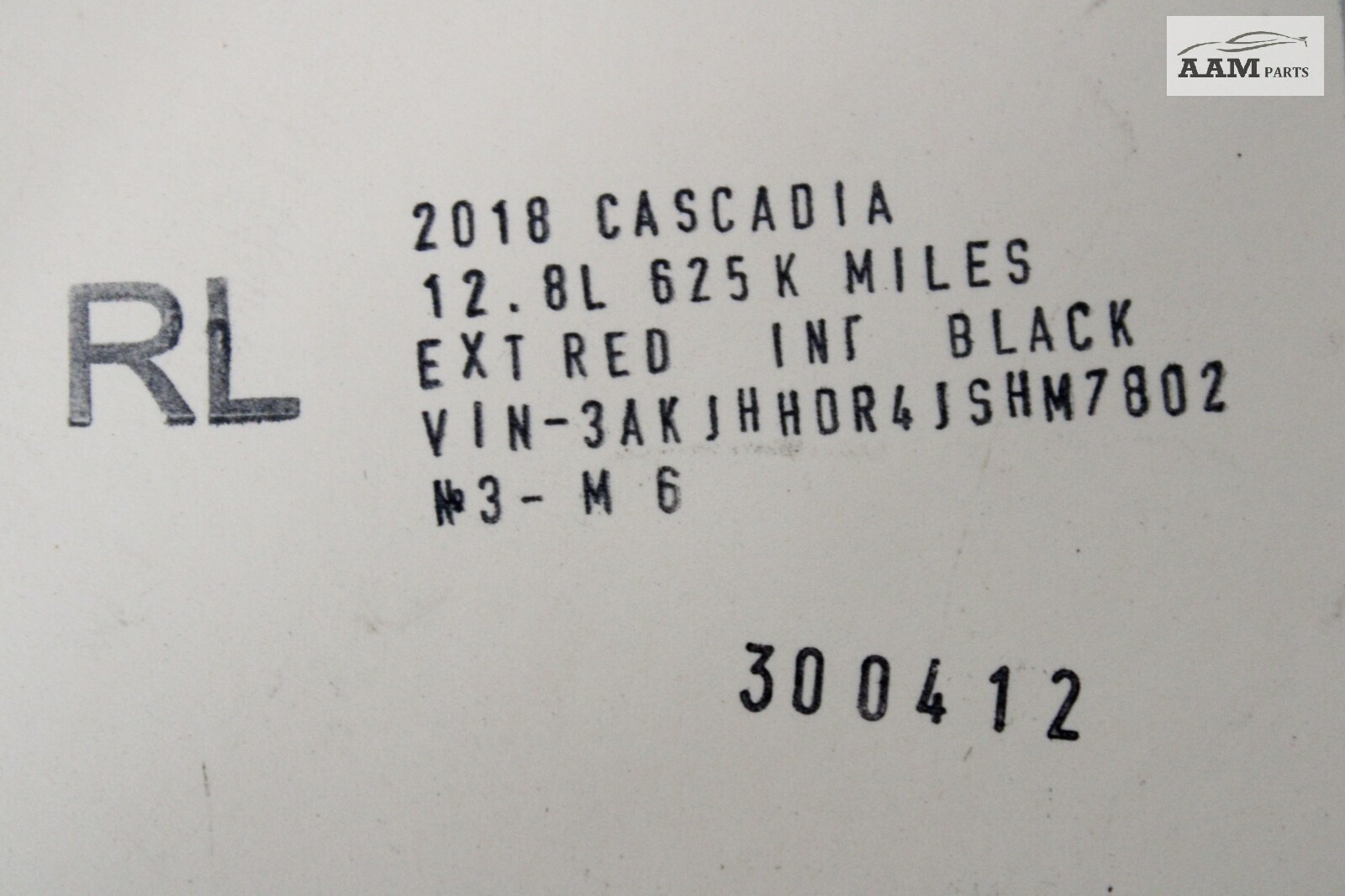 2018-2024 FREIGHTLINER CASCADIA REAR LEFT SIDE AIR BRAKE PIPE HOSE OEM