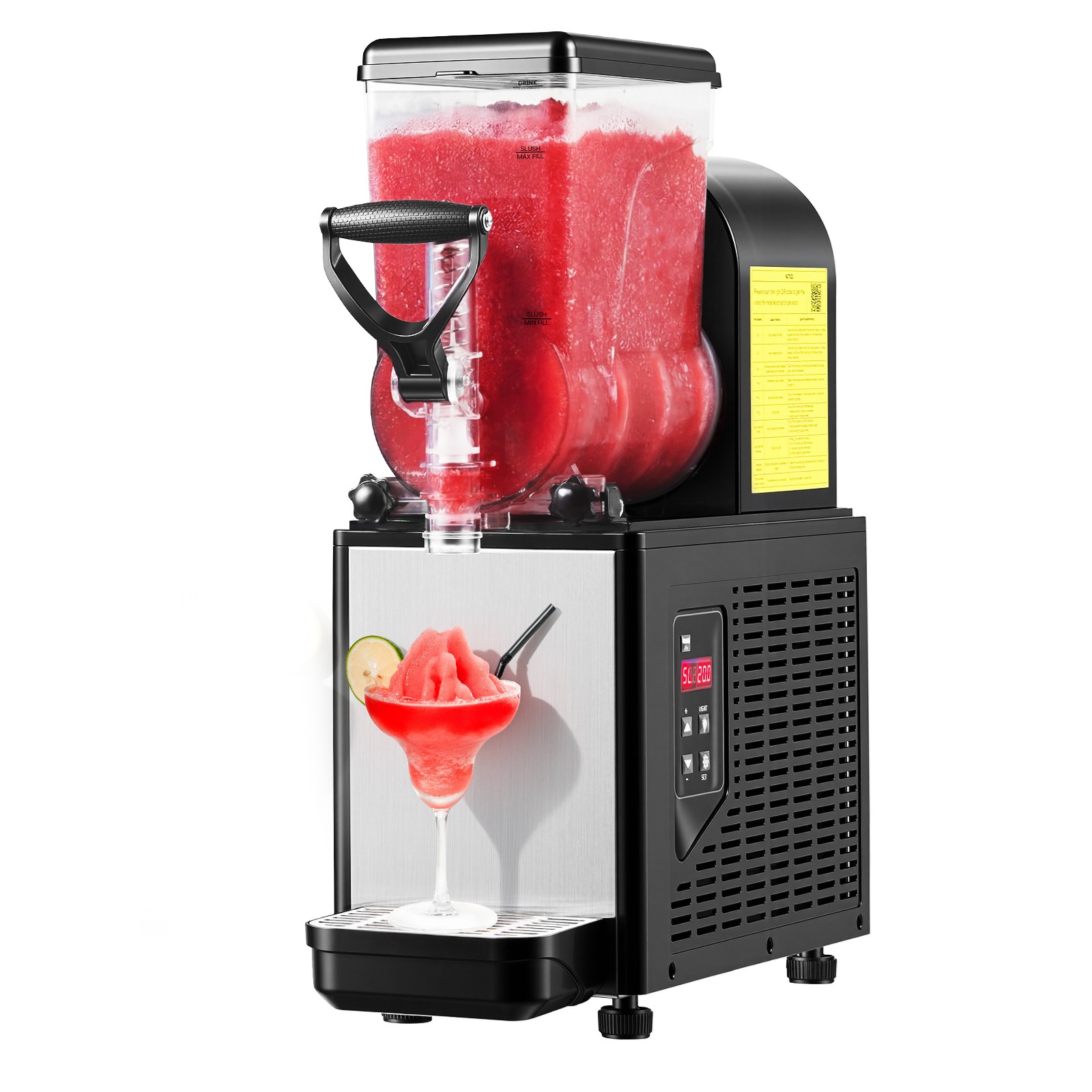 Uimoso 6L/1.6 GAL Frozen Beverage Machine with Single Tank for Slushies
