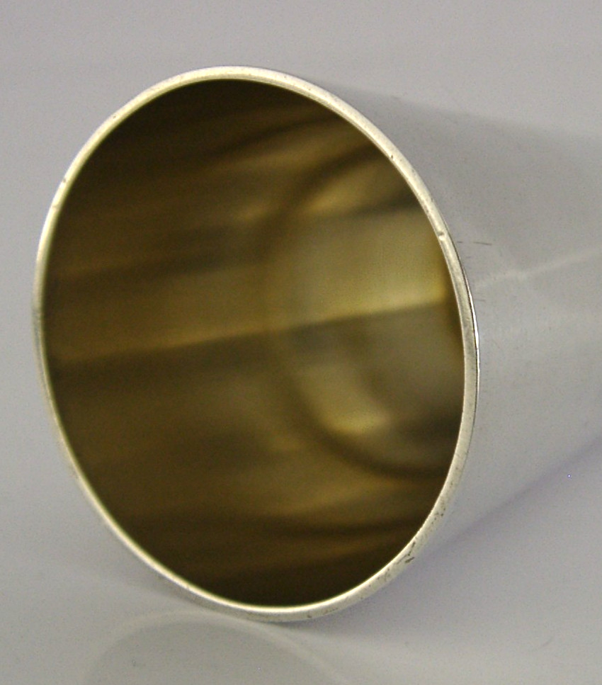 GERMAN 835 SOLID SILVER WHISKY SHOT TOT CUP c1920 BARWARE SHOOTING ANTIQUE