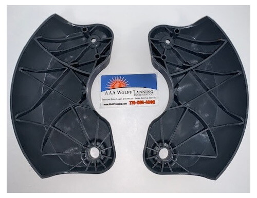 21893 90804-04 Hinge Brackets, Left & Right Kit - CHARCOAL For ETS Tanning Beds