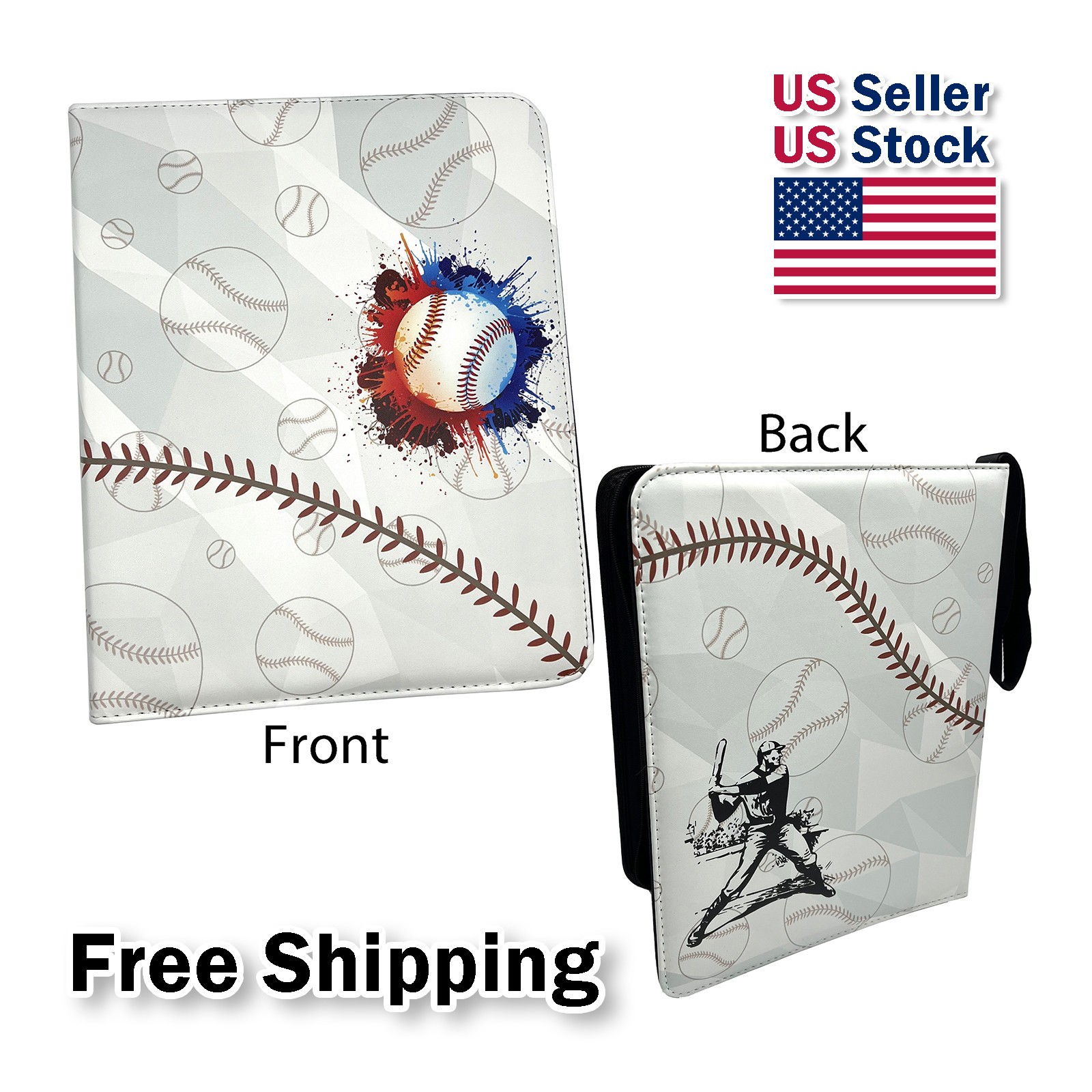 9 Pocket Baseball, Sports Card Binder, Trading Card Binder with Sleeves, Collect