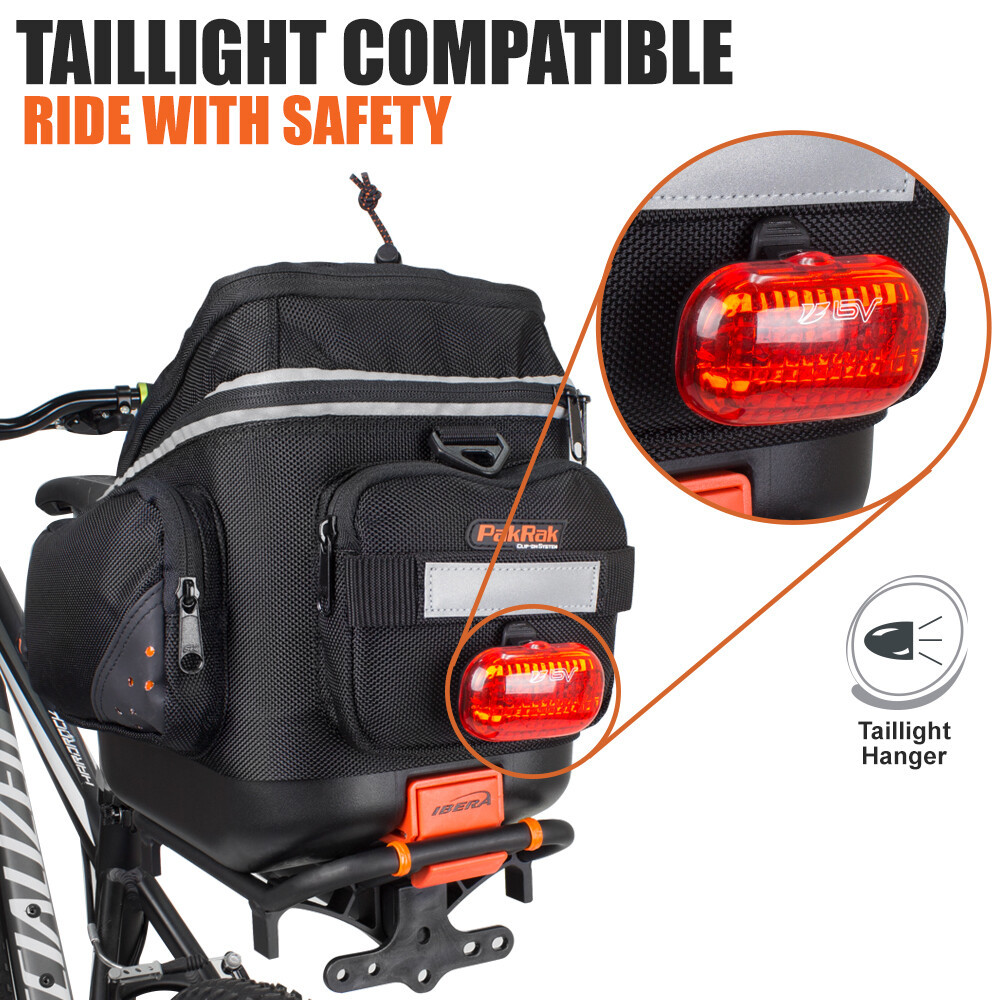 Ibera Bike Trunk Bag Rear Mountain Road Bike Quick-Release Mini Commuter Bag