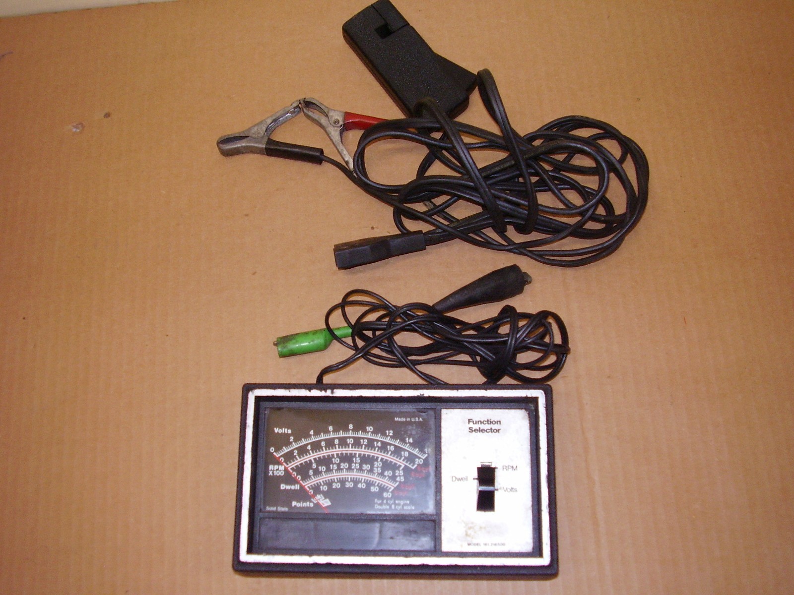 Sears 161.216500 RPM DWELL VOLTS Meter Vintage READ DESC