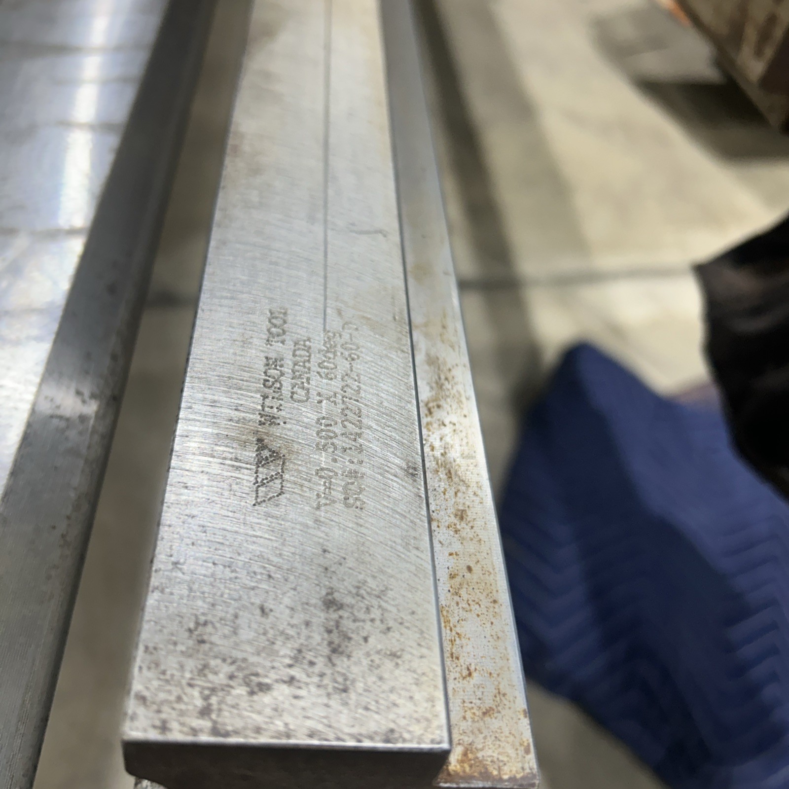 4’-16’Set Of 60 Degree Air Forming Brake Press Punch And Die. 3/16” Radius, 1/2”