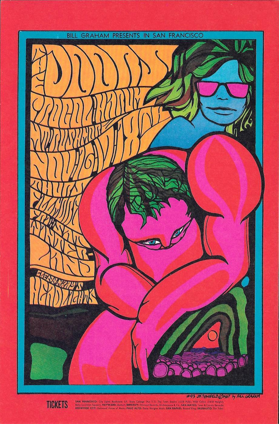 THE DOORS Jim Morrison Procol Harum  Original Fillmore Concert Handbill 1967