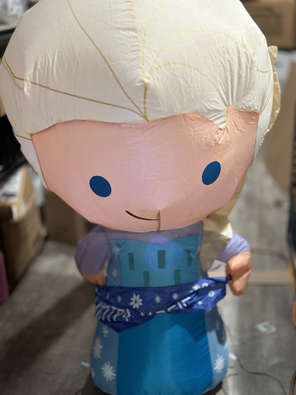 Gemmy Frozen Elsa & Anna 3.5ft Airblown Christmas Winter Magic Inflatable Disney