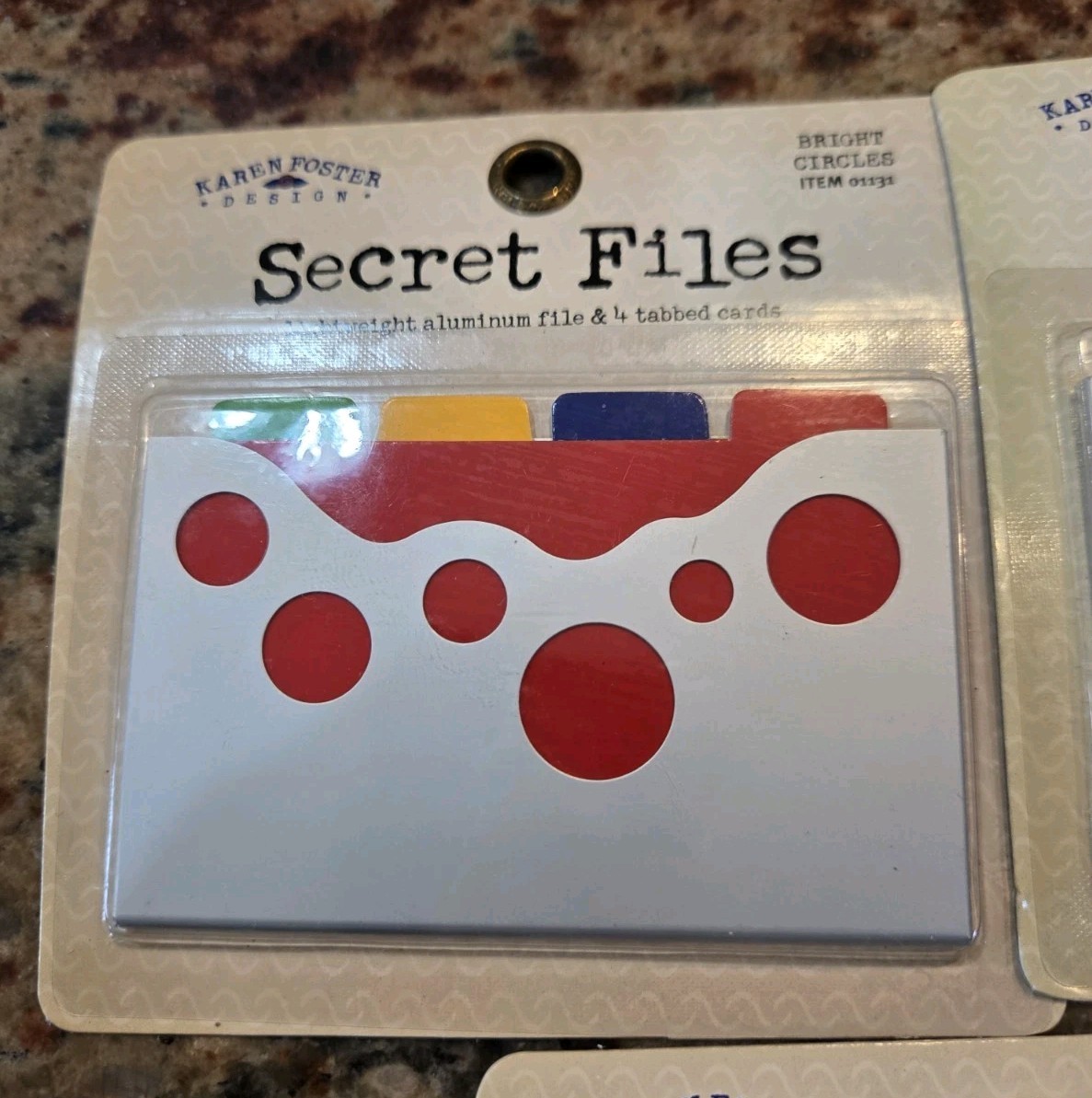 Karen Foster "Secret Files" lightweight aluminum file and tabbed Journaling