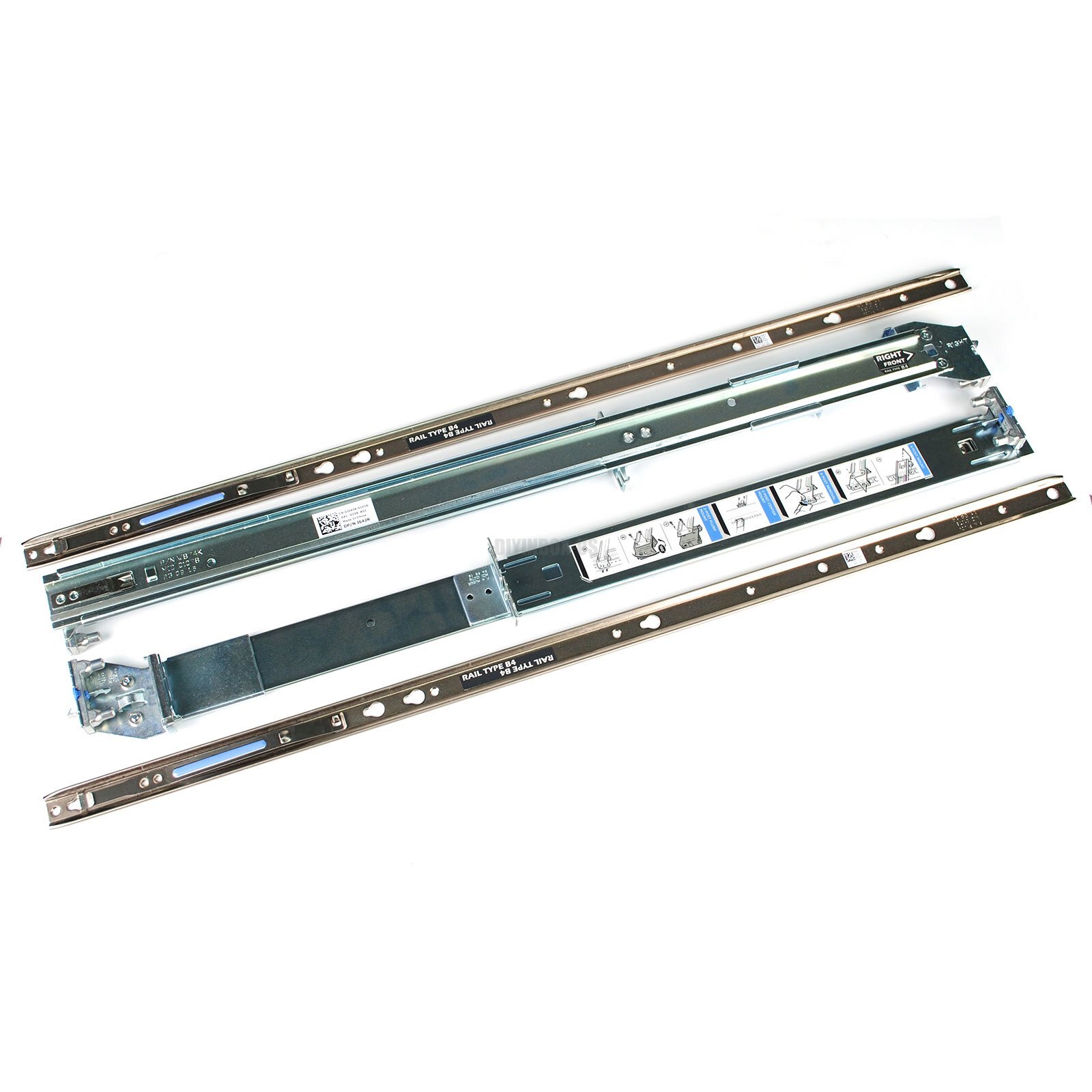 Dell H872R PowerEdge R510 R520 R720 R730 R730xd R540 R740 R740xd Static Rail Kit