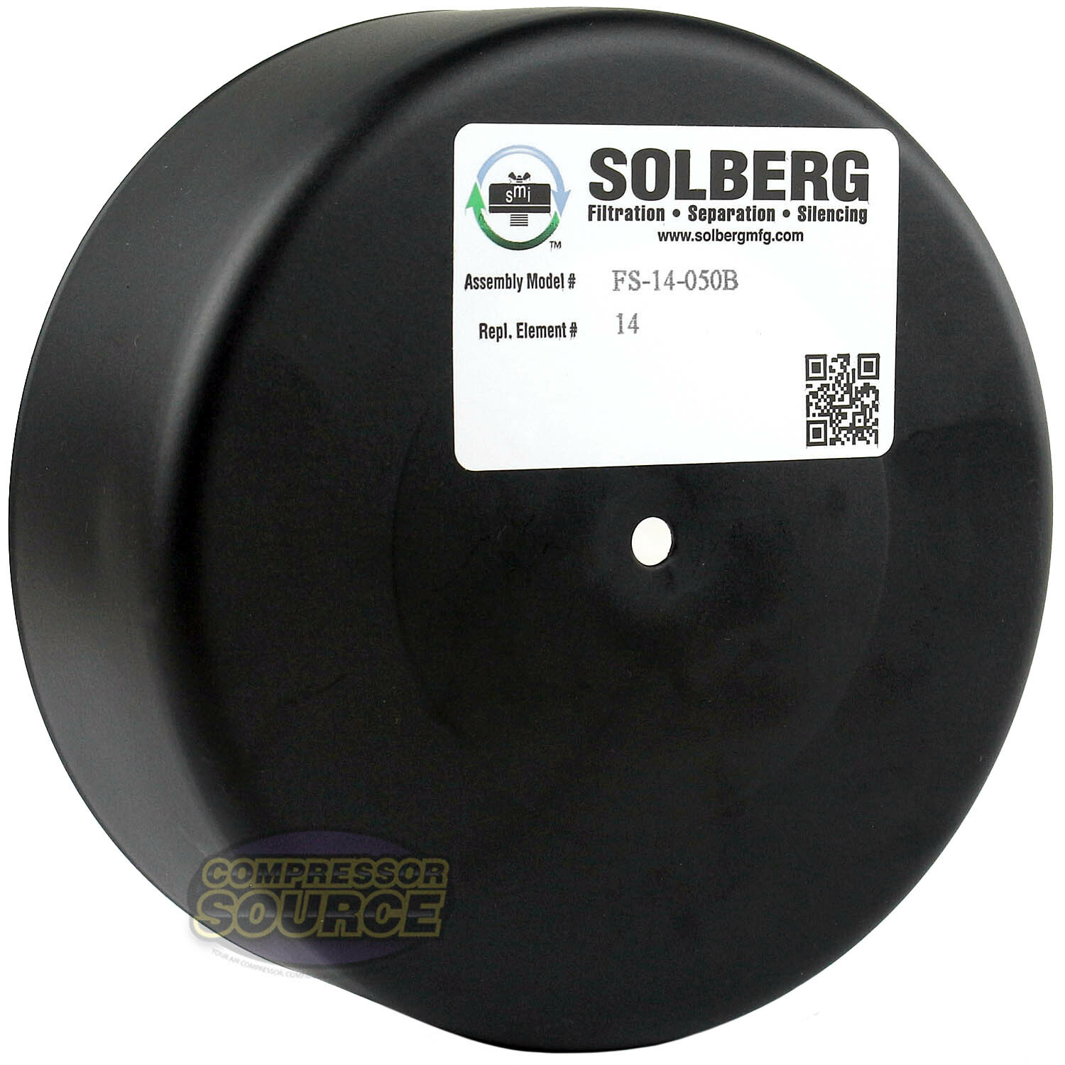 1/2" Inch Air Compressor Intake Filter Silencer Metal Housing Canister New U.S.A