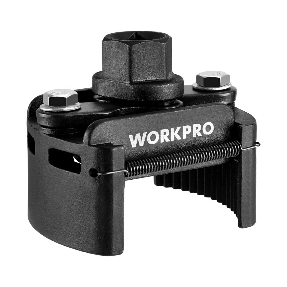 WORKPRO Universal Oil Filter Wrench Adjustable with Auto-Clamp Spring Tool USA