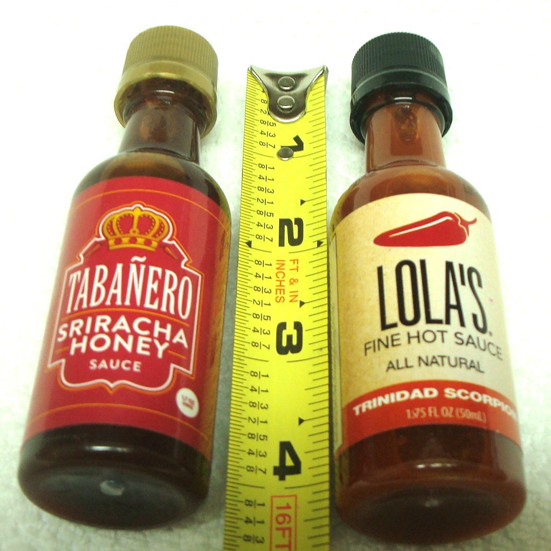 Combo Pack - 1.75 FL oz e LOLA's Fine Hot Sauce & Tabanero Siracha Honey Sauce