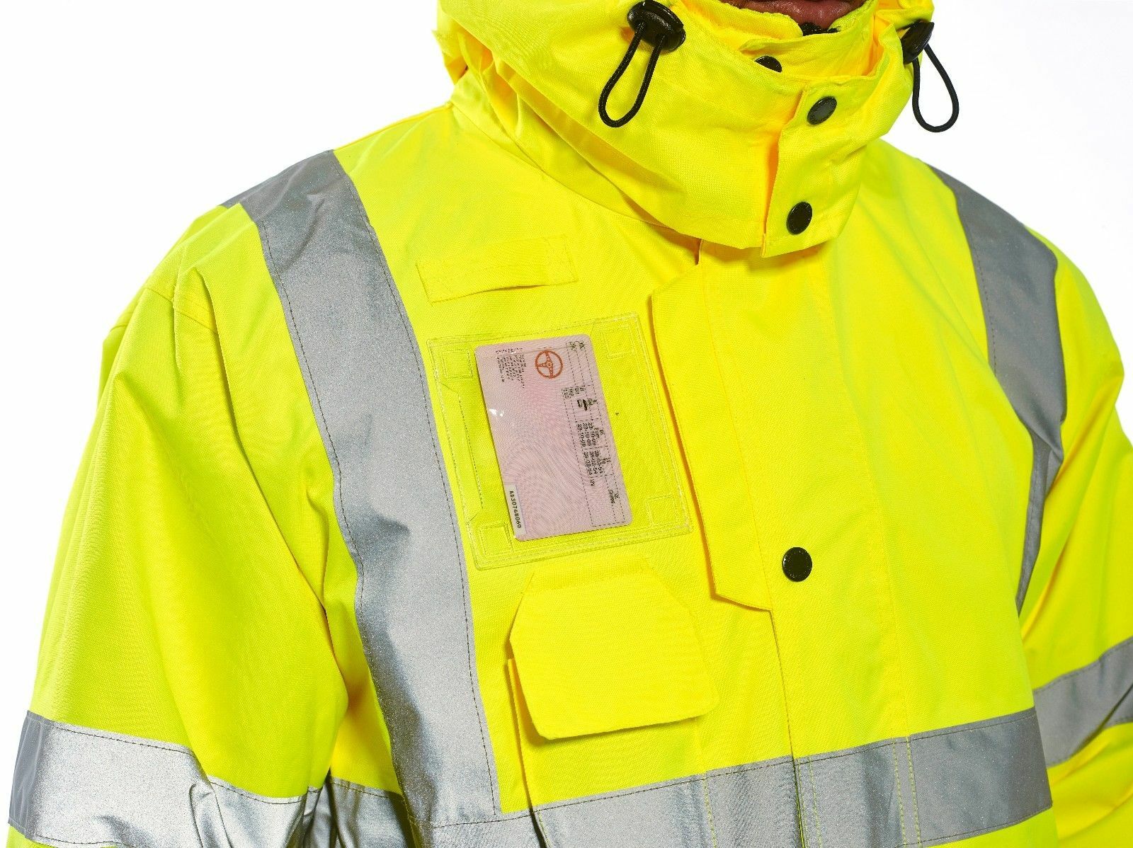 Portwest US427 Hi-Vis Reflective Waterproof 7 in 1 Safety Work Jacket ANSI