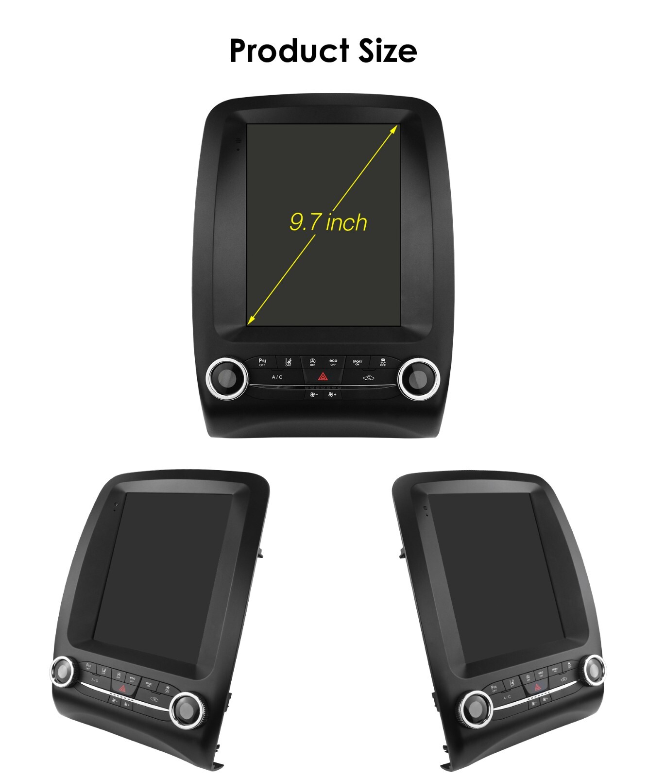 Apple Carplay Android 9.7" Car Stereo GPS Radio WiFi For DODGE Durango 2014-2020