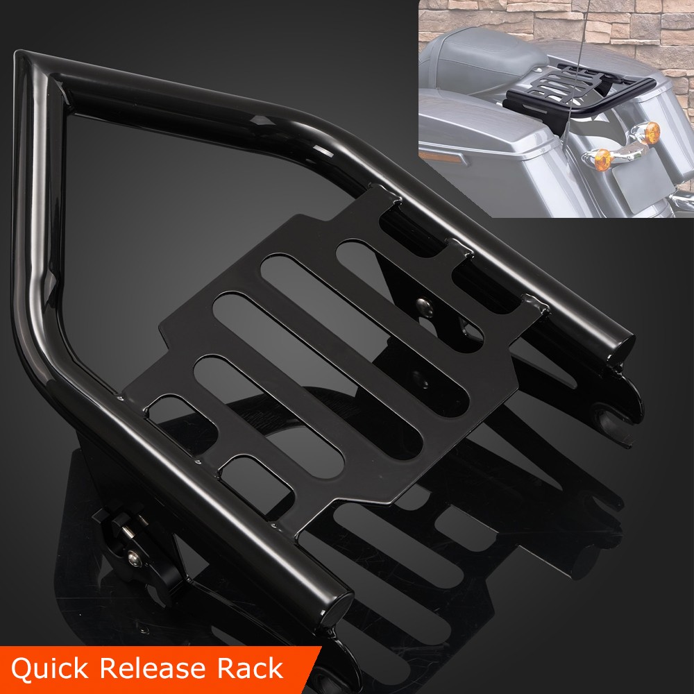 Detachable Two-up Luggage Rack for Harley Touring Road King Street Glide 2009-UP