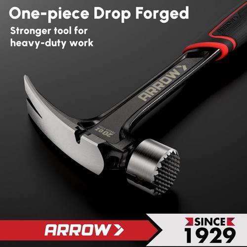 ARROW 20 oz Straight Claw Hammer Side Nail Puller Rip Claw Hammer Heavy Duty New