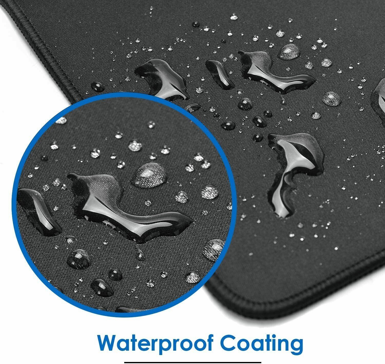 Non-Slip Mouse Pad Stitched Edge PC Laptop Computer Gaming Rubber Base