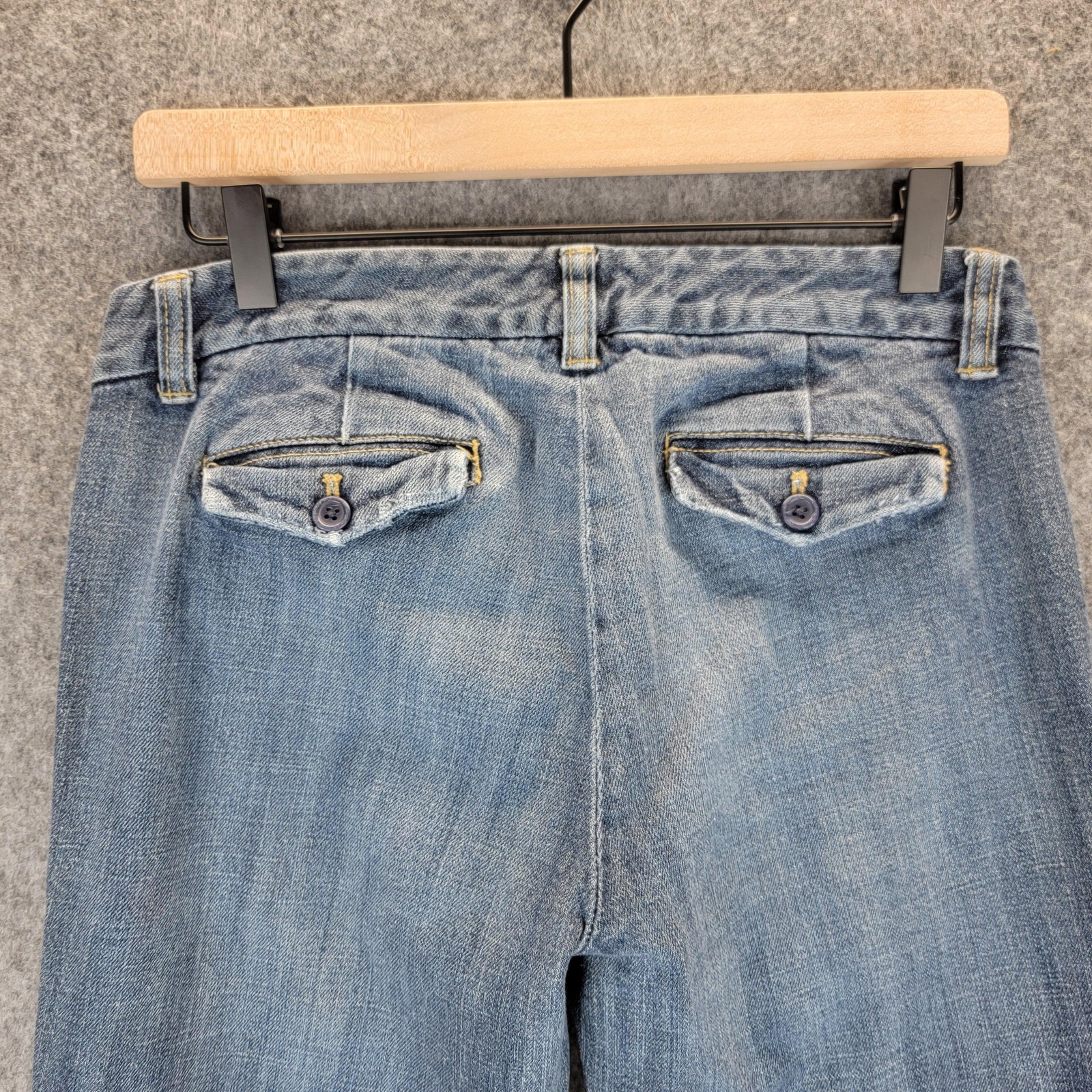 J Crew Jeans Womens 28 Blue Bootcut Denim Stretch Casual Low Rise Style 77624