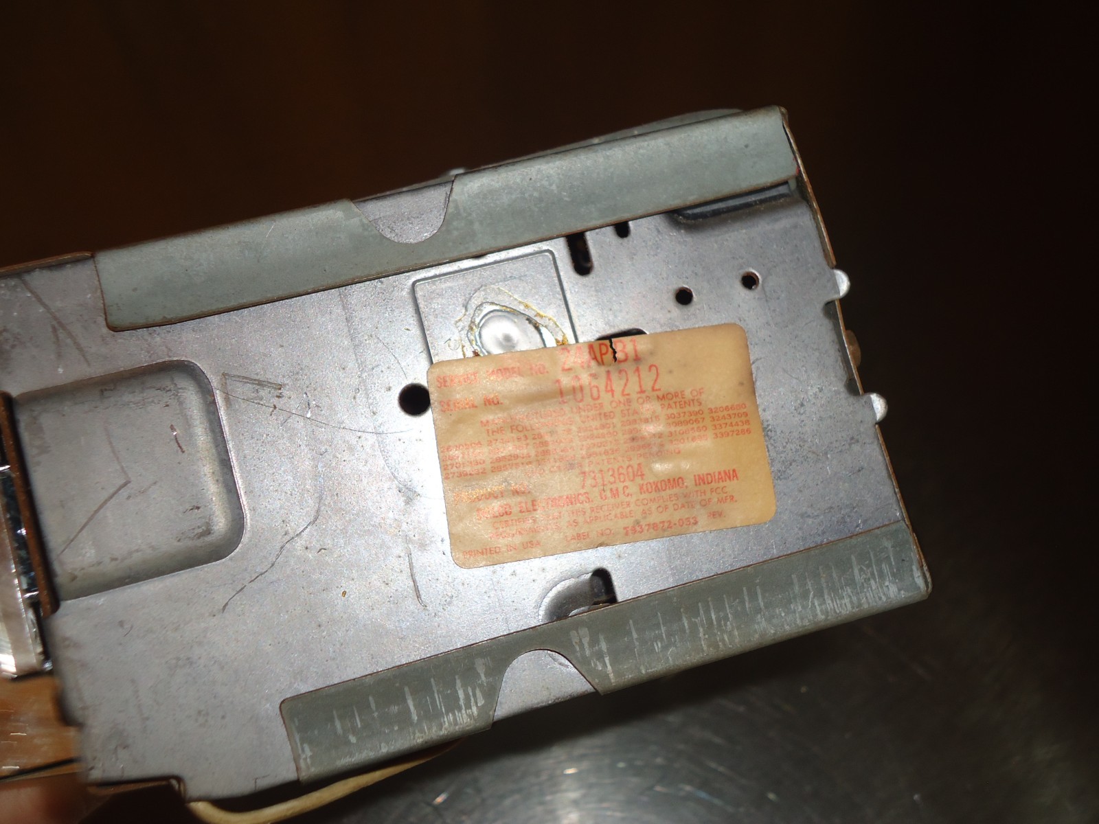 OEM GM Delco AM Radio 24APB1 7313604 Sonomatic 1972 Buick Skylark