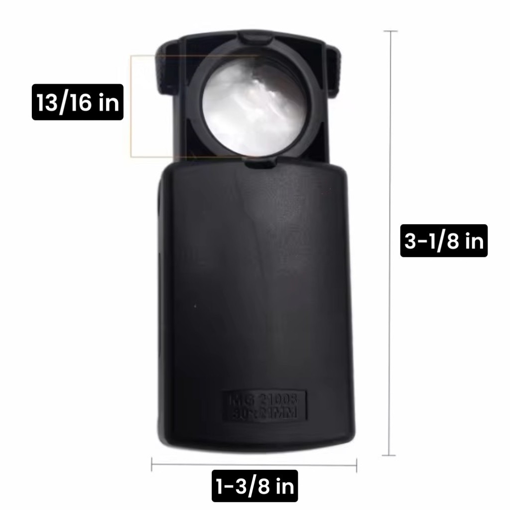 Portable 20x LED Pull-Out Jeweler’s Loupe – Pocket Size