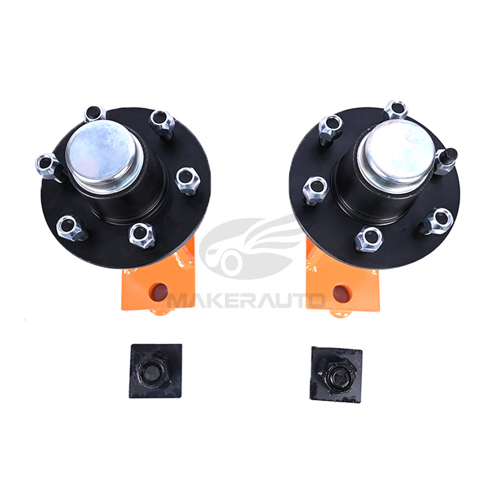 New 6x 5.5 Lug Superior Shipping Container Wheels, Bolt-on Spindle Kit(Pair)