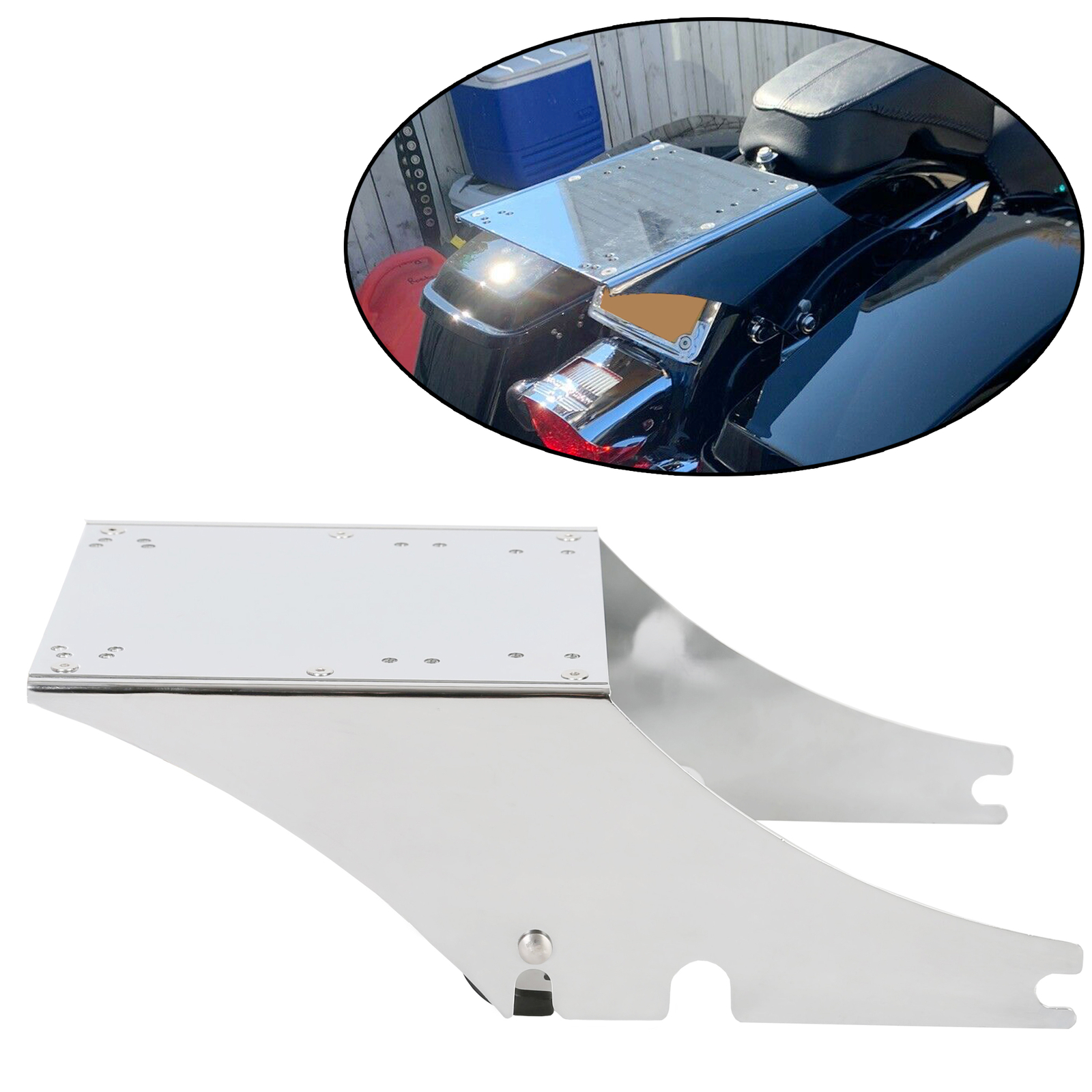 For Harley Softail Heritage FatBoy Tour Pak Pack Trunk Mounting Bracket Rack