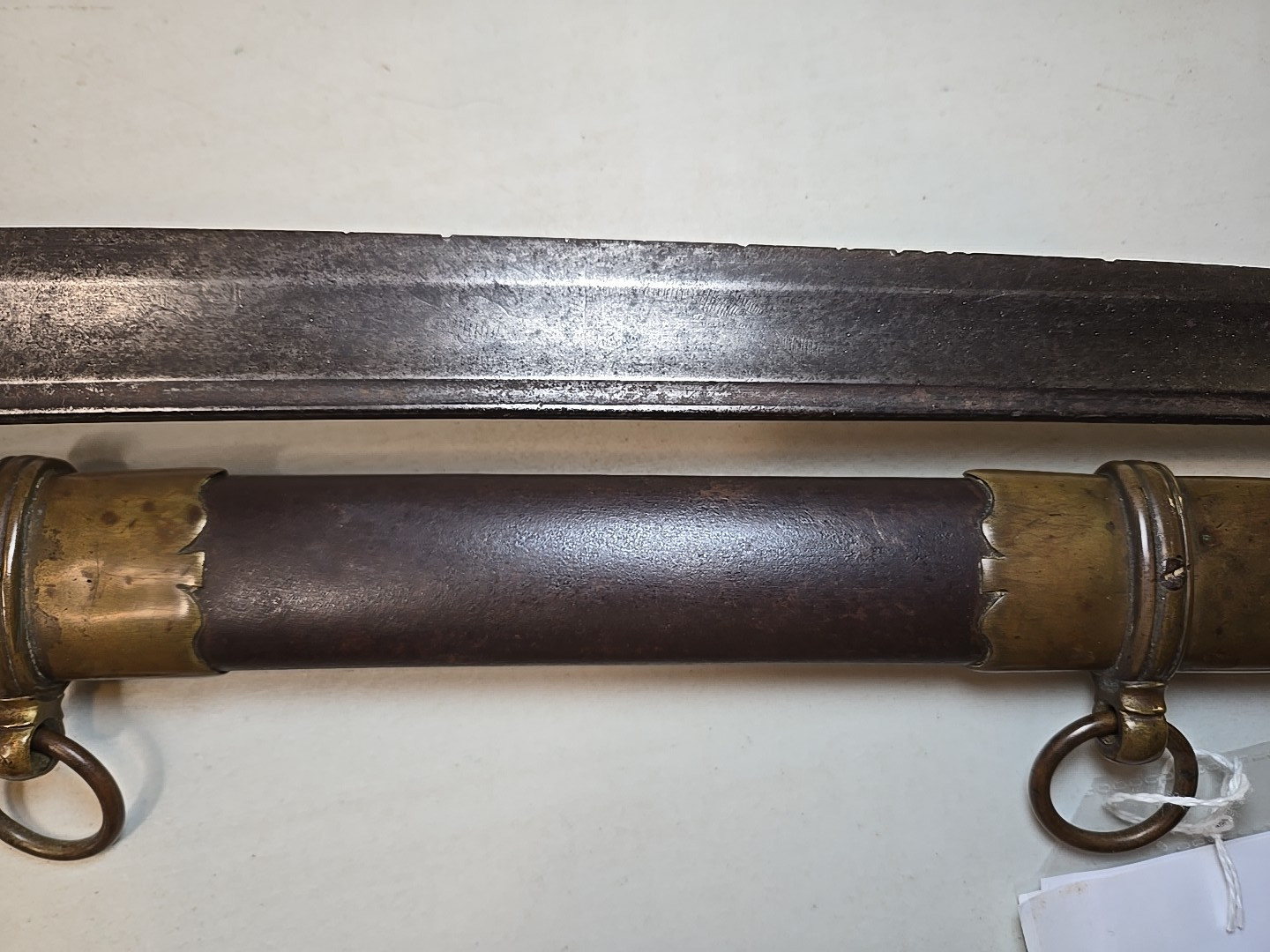 Civil War Model 1850 Foot Officers Sword with Scabbard, Used