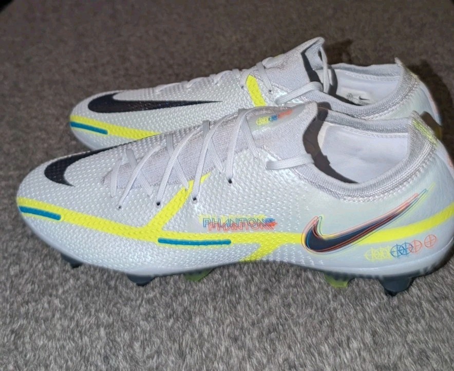 Nike Phantom Gt2 Elite Sg Pro Ac Anti Clog Football Grey-Blue Sz10.5 DC0753-055