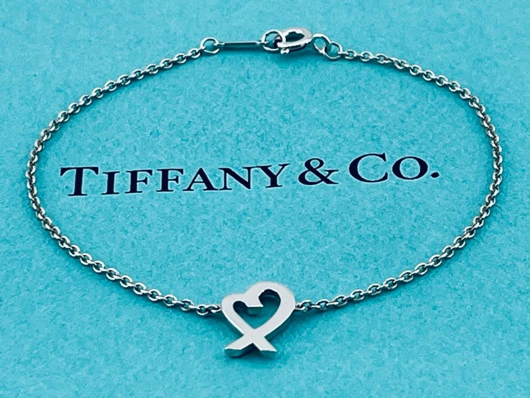 f103 Excellent condition Tiffany & Co. Loving Heart Bracelet Bangle 925