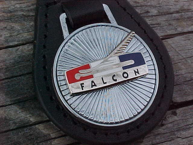 FORD FALCON LEATHER KEY FOB VINTAGE NOS CUSTOM-MADE HI-QUALITY