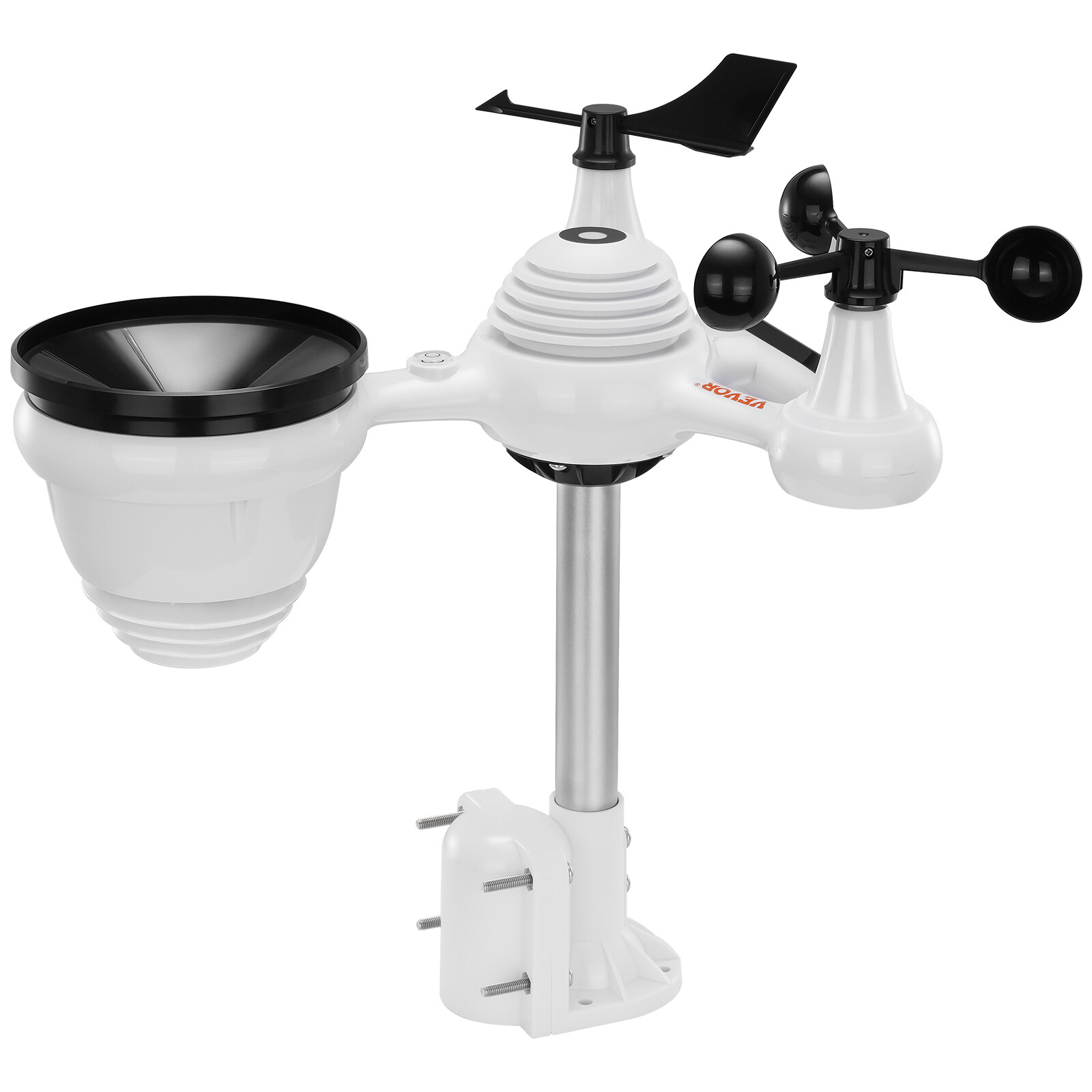 VEVOR 7-in-1 Wireless Weather Station 7.5 in Large Display for Indoor Outdoor