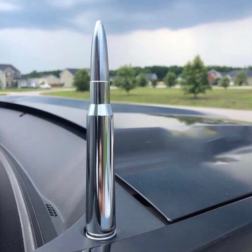1PC 50 CAL BULLET ANTENNA For CHEV/ROL-ET SILVERADO GM SIERRA