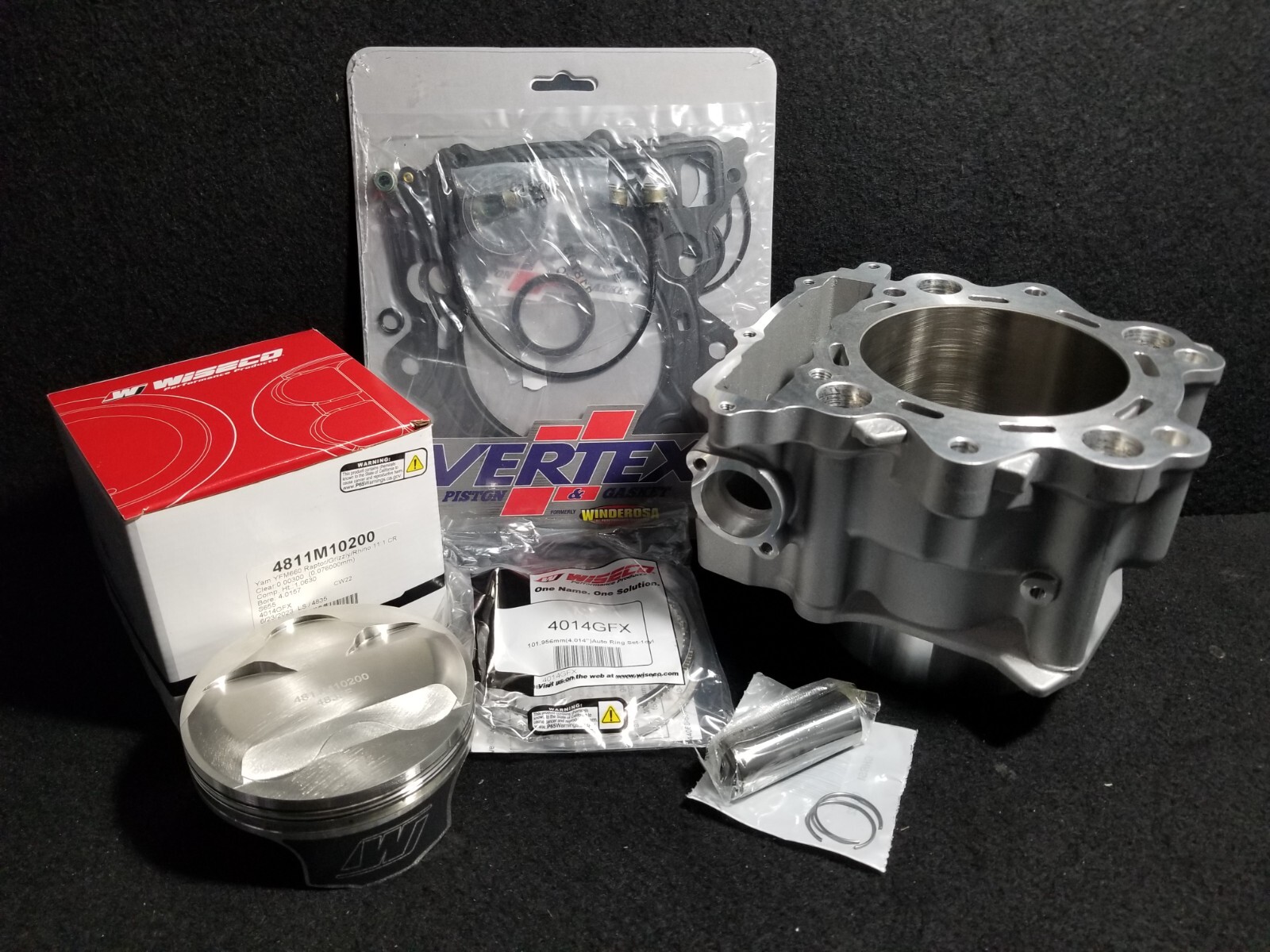 Yamaha Raptor 660 Big Bore 102mm 686 Top End Rebuild Kit Nikasiled Cylinder